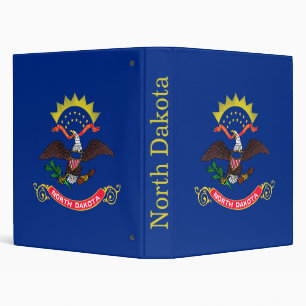 North Dakota State Flag Binder