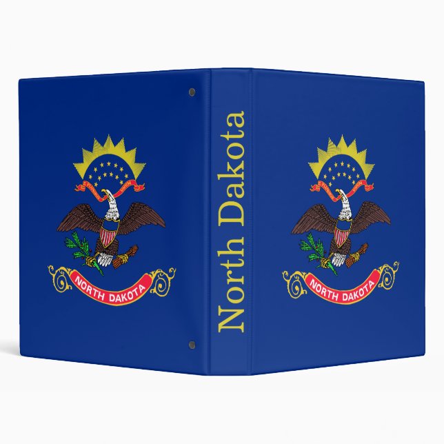 North Dakota State Flag Binder (Background)