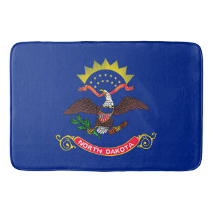 North Dakota State Flag Design Bath Mat