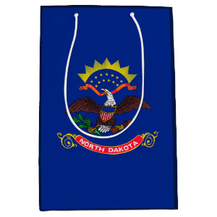 North Dakota State Flag Design Medium Gift Bag