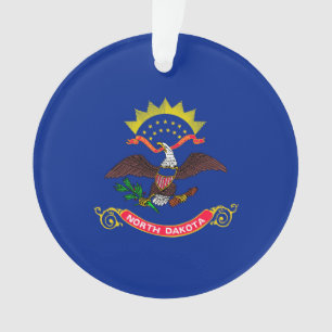 North Dakota State Flag Design Ornament