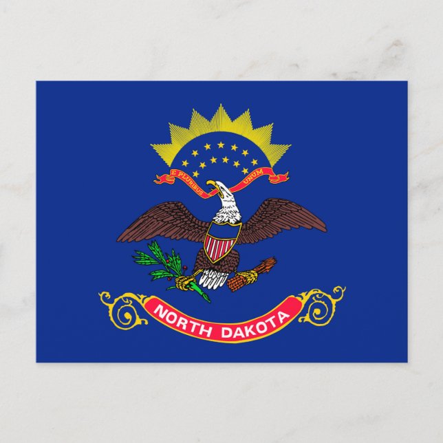 North Dakota State Flag Design Postcard (Front)