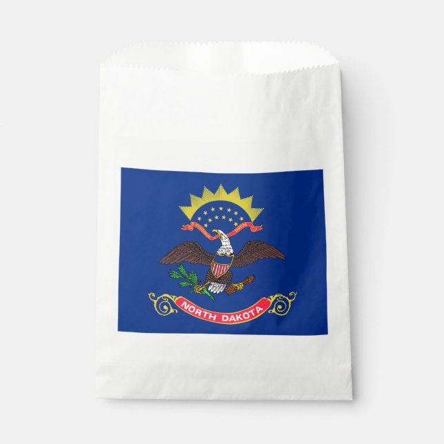 North Dakota State Flag Favour Bag (Front)