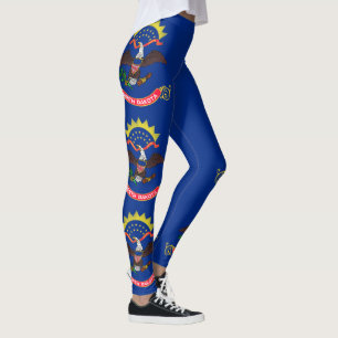 North Dakota State Flag Leggings
