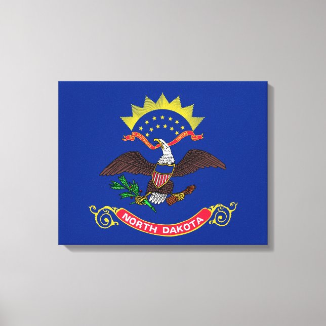 North Dakota State Flag (North Dakotan) Canvas Pri Print (Front)
