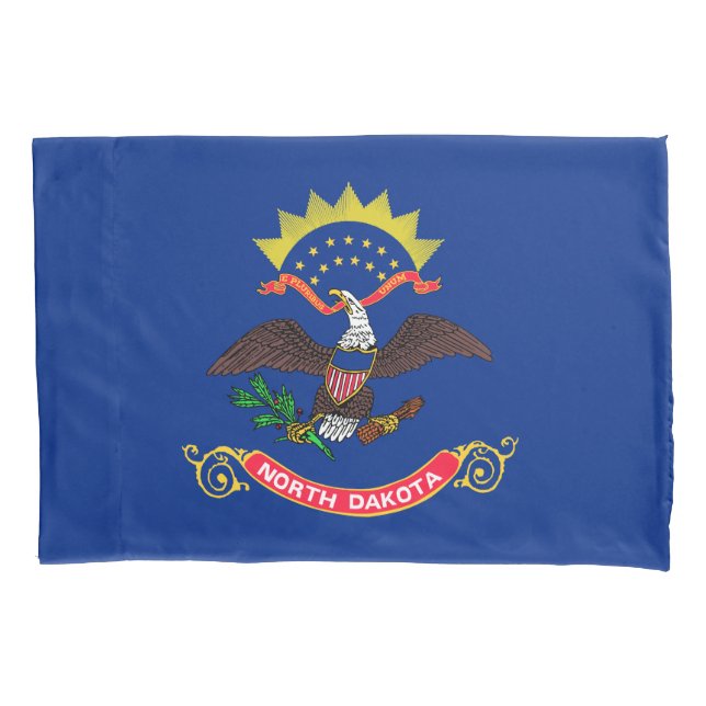 North Dakota State Flag Pillowcase (Front)