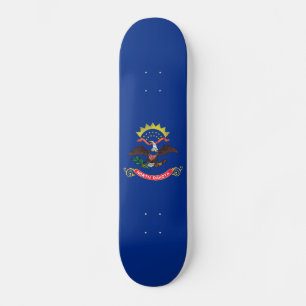 North Dakota State Flag Skateboard