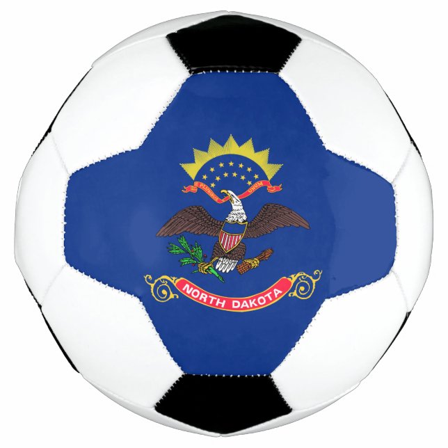 North Dakota State Flag Soccer Ball (Front)