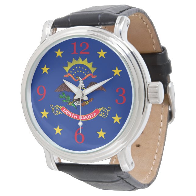 North Dakota State Flag Watch Design (Angled)