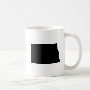 North Dakota State Outline Coffee Mug