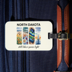 North Dakota – Still Lakes & Prairie Light Luggage Tag