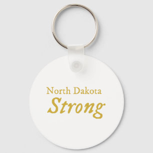 North Dakota Strong   Keychain