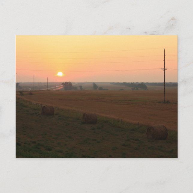 North Dakota Sunrise Postcard (Front)