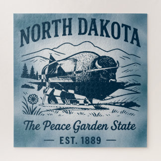 North Dakota the Peace Garden State Jigsaw Puzzle