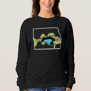 North Dakota Walleye Walleye Fishing Freshwater Fi Sweatshirt