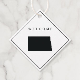 North Dakota Welcome Bag Gift Tag Wedding Weekend