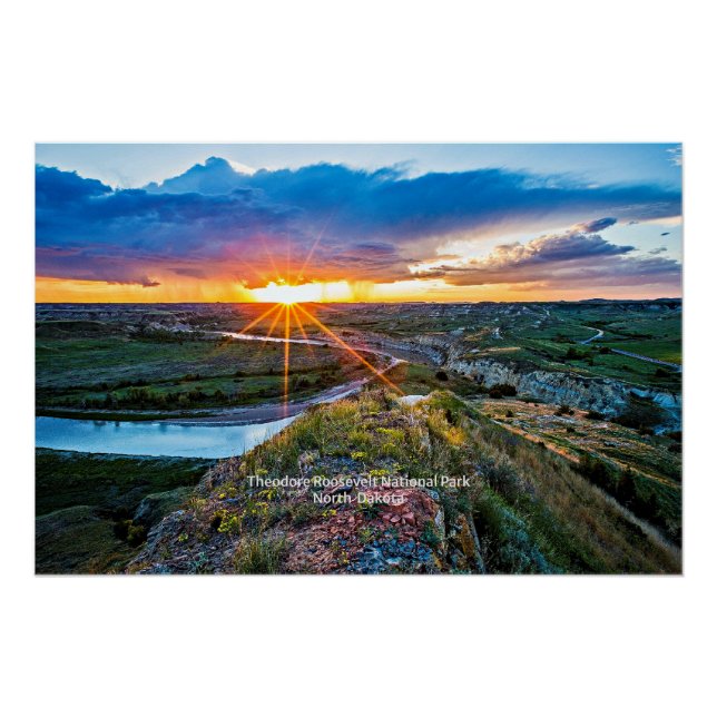North Dakota's Theodore Roosevelt Park Poster (Front)
