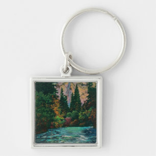 North Dome and Merced River from Happy Isles Keychain