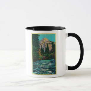 North Dome and Merced River from Happy Isles Mug