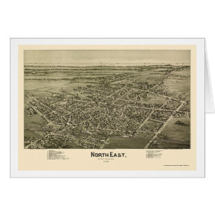 North East, PA Panoramic Map - 1896