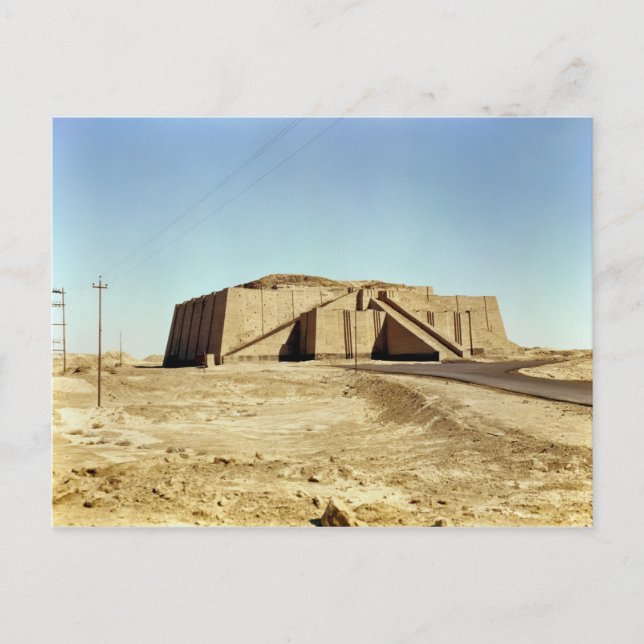 North-eastern facade of the ziggurat, c.2100 BC Postcard (Front)