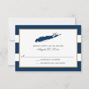 North Fork Long Island avec coeur Mariage RSVP