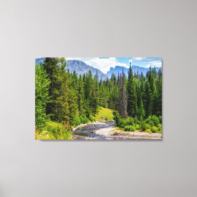 North Fork Shoshone River Canvas Print (Front)