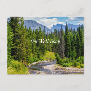 North Fork Shoshone River Get Well Soon Postcard