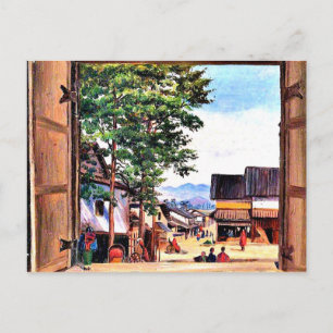 North - From a Gate in Kyoto, Japan Postcard