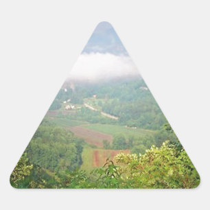 North Georgia Mountains, USA Triangle Sticker