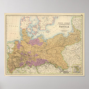 North German Confederation and Prussia Poster