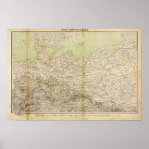 North Germany Atlas Map Poster