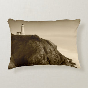 North Head Lighthouse   Fort Canby State Park, WA Decorative Pillow