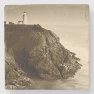 North Head Lighthouse   Fort Canby State Park, WA Stone Coaster