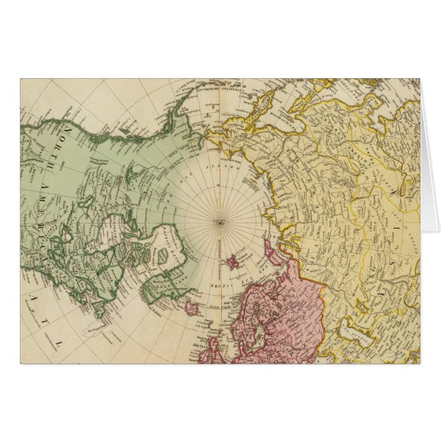 North Hemisphere map (Front Horizontal)