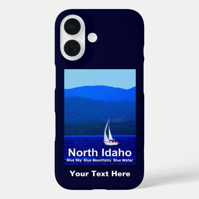 North Idaho Blue Case-Mate iPhone Case (Back)