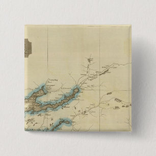 North Inverness Shire 2 Inch Square Button