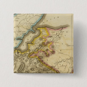 North Inverness Shire 2 Inch Square Button