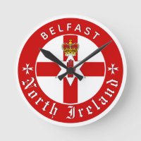 North Ireland Clock, Belfast, Irish Ulster Flag