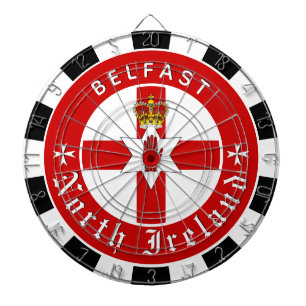 North Ireland Dartboard,  Ulster Flag darts / game Dartboard
