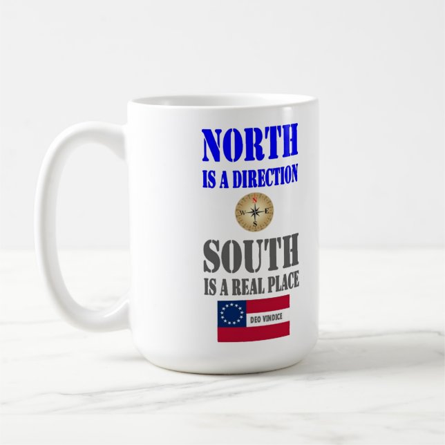 NORTH IS A DIRECTION COFFEE MUG (Left)