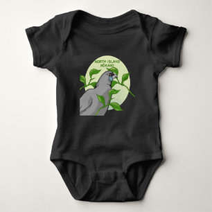 North Island Kokako Baby Bodysuit