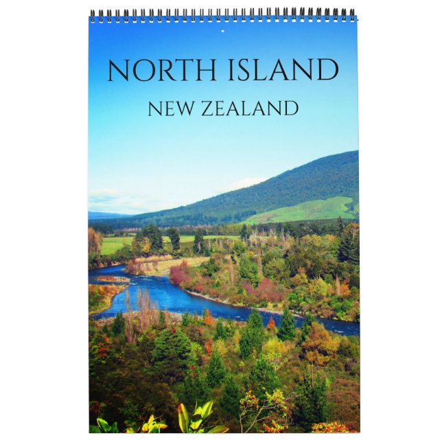north island new zealand 2026 calendar (Cover)