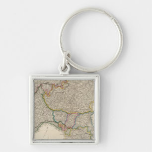 North Italy with Sardinia Keychain