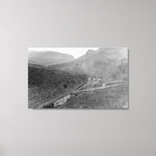 North Junction, Oregon Birds Eye View Photograph Canvas Print