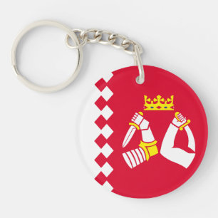 North Karelia Flag Keychain