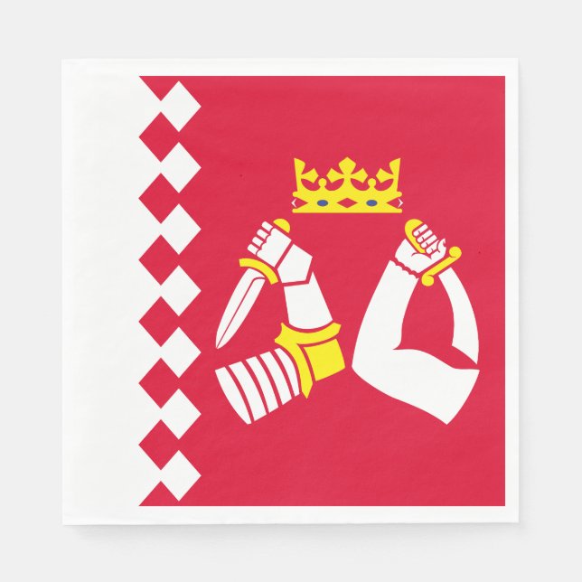 North Karelia Flag Napkin (Front)