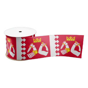North Karelia Flag Satin Ribbon