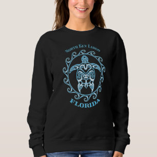 North Key Largo Florida Tribal Sea Turtle Summer Sweatshirt