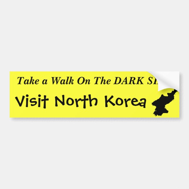 North Korea "Dark Side" Funny Bumper Sticker (Front)
